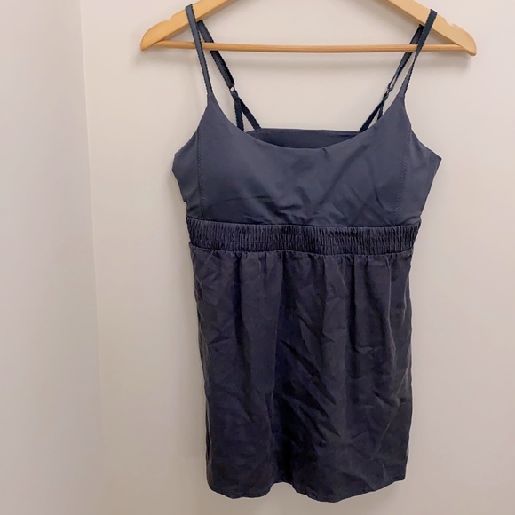 Lululemon Bliss Tank grey tensel size 10